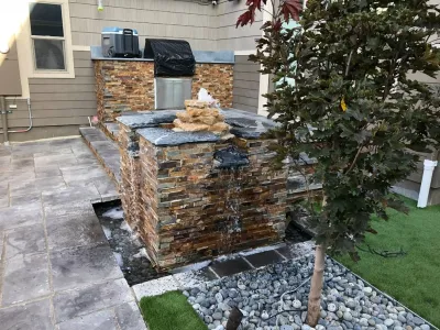 Custom Water Feature — Landscape Design project by A&M Landscaping LLC in Denver