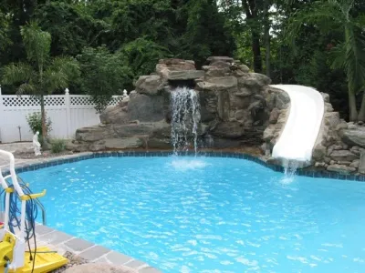 Driveway/Pool — Landscape Construction project by Fischer Landscaping, Inc.