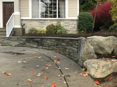 Rock Walls — Landscape Design project by Geoscapes Inc.