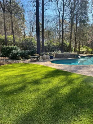 Pools with Artificial Turf — Landscape Construction project by Southern Turf Co. Kansas City