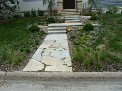 Front Walkway and Backyard Gardens — Landscape Design project by EnergyScapes