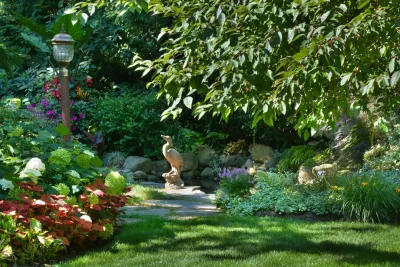 Peaceful Passive Garden — Landscape Design project by Goldberg & Rodler, Inc.