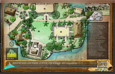 Polynesian Cultural Center, Fiji Village Design — Landscape Design project by TBU International