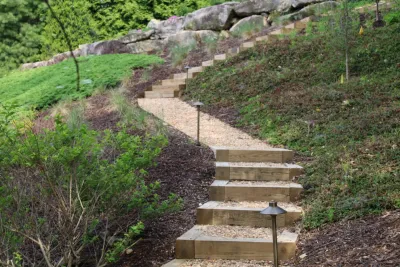 Gates and walkways & paths by Graham Kimak Landscape Designs