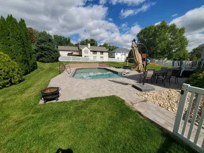 Iowa City project — Landscape Construction project by Quad City Lawn And Landscape in Rock Island