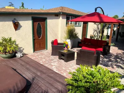 Brick Patio with Jacuzzi Deck — Landscape Design project by Gravel And Green