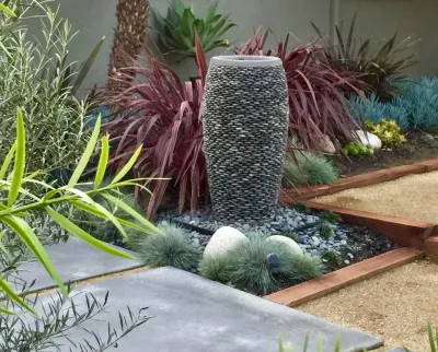 Backyards with Water Features, Pools and Spas — Landscape Design project by Gravel And Green in Los Angeles