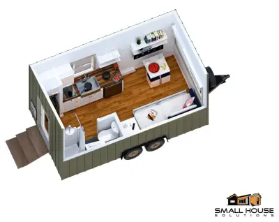 Compact Airbnb Cottage by Small House Solutions