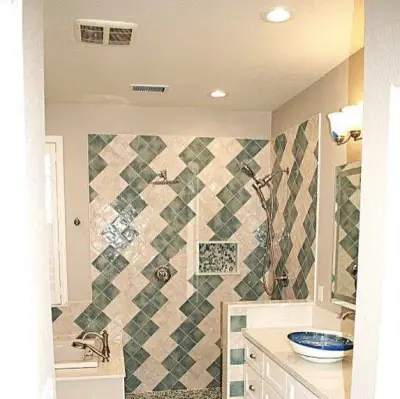Alan and Dawn Bathroom Transformation Before and After by Bridges Const.