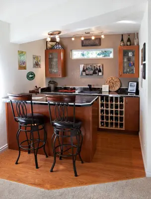 Anchorage Eating Area and Beverage Bar — Home Renovation & Remodeling Services project by Alborn Construction