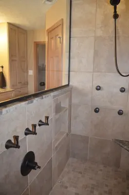 Renovation of the master bathroom for Andy and Laura D. — Home Renovation & Remodeling Services project by Bradford Builders, Inc.