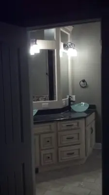 Vintage White Cabinet Project — Home Renovation & Remodeling Services project by David Wyles Construction LLC