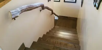 Arizona Interior Staircase Railing and Banister by Mountain Laurel Handrail