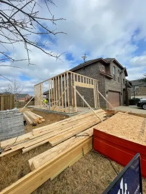 Garage Expansion and Patio Extension by Texas Built Construction