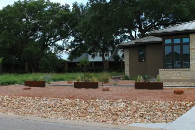 Front Yard Xeriscape by GreenScapes Landscaping & Pools