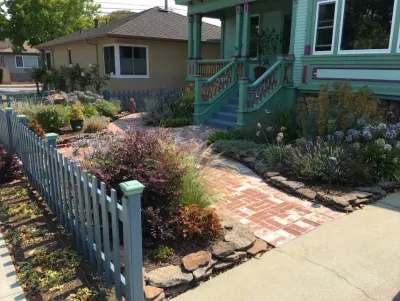 San Carlos - lawn free Victorian Garden by Greensleeves Garden Design