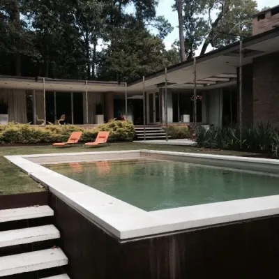 Modern Pool in Houston, TX by Gregory/Henry Landscapes