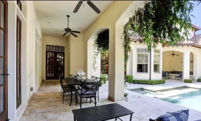 Mediterranean Home Landscape in Houston, TX by Gregory/Henry Landscapes