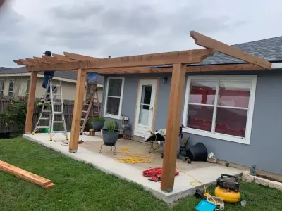 Rear porch by ATX Outdoor Construction LLC
