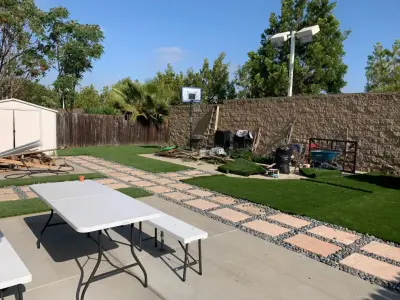 outdoor garden design by ValueCrafters Remodeling Inc.