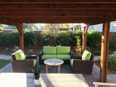Backyard Outdoor Living — Landscape Design project by Groundswell Landscaping