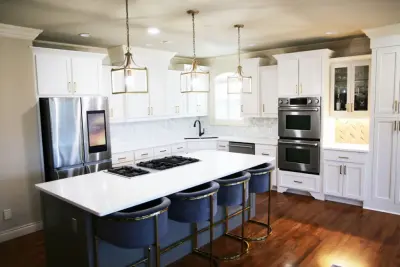 Balmoral Project 2: Kitchen and Living Area by Blue Heron Builders, LLC