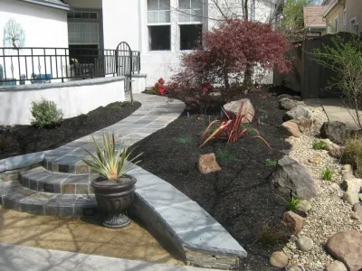 Petaluma Front Yard by Hall Landscape Design