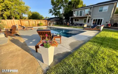 Planted retaining wall — Landscape Design project by Hall Landscape Design