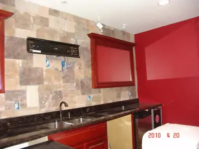 Custom Bar in Clayton Area Basement — Home Renovation & Remodeling Services project by Pro Basement Inc.