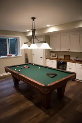 Basement Family Room/Game Room/Laundry Area by Sylvestre Remodeling & Design