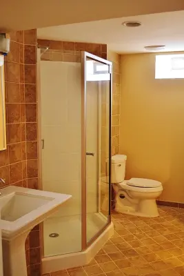 Lower Level Restroom — Home Renovation & Remodeling Services project by Properties Perfected