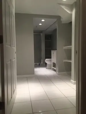underground restroom — Home Renovation & Remodeling Services project by DGC Contracting Llc.