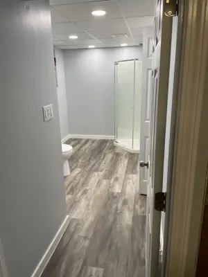 Lower Level Restroom — Home Renovation & Remodeling Services project by Chase Construction