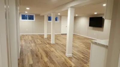 Dennis MA Basement Renovation — Home Renovation & Remodeling Services project by LUX Renovations/ Owens Corning Basements