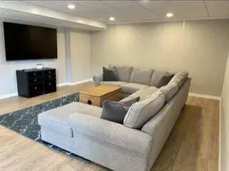 Basement Renovation — Home Renovation & Remodeling Services project by LUX Renovations/ Owens Corning Basements