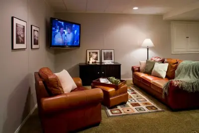 South Shore MA Basement Renovation — Home Renovation & Remodeling Services project by LUX Renovations/ Owens Corning Basements
