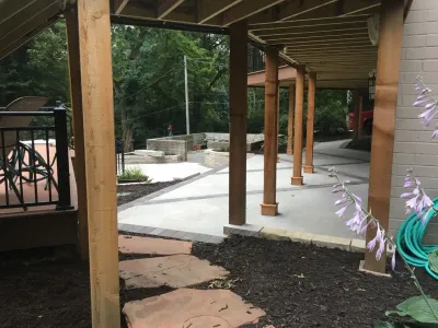 District 66 Backyard Renovation by Hardscape Contractors