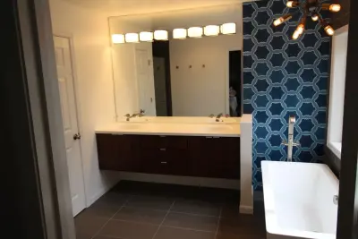 Floating Cabinet Bath by RJZ Home Improvements, LLC