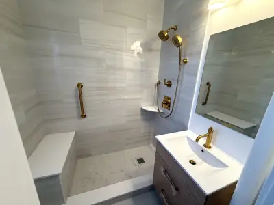 New Rochelle restroom remodel — Home Renovation & Remodeling Services project by Cosenza Enterprises LLC