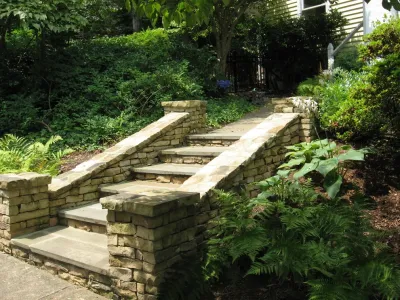 Winston Salem Hardscape Renovation — Landscape Design project by Hawkins Landscape Architecture/TriadGarden in Winston-Salem
