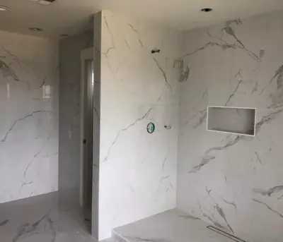 Stone Bath and Shower — Home Renovation & Remodeling Services project by Wise Choice Construction