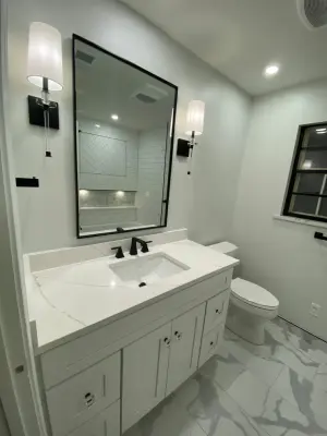 Romantic Bathroom Retreat — Home Renovation & Remodeling Services project by Triple R Improvement