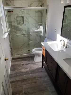 Restroom Renovation — Home Renovation & Remodeling Services project by Vm Home Improvement LLC