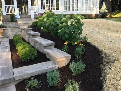 Landscape Wall Design & Installation by Heath Outdoor