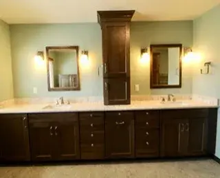 Bathroom Renovation with Towel Heater by Ovation Restoration