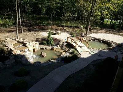 Water feature — Landscape Design project by Heath Outdoor