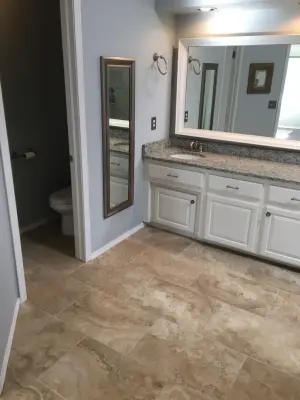 Edmond Bathroom Renovation — Home Renovation & Remodeling Services project by Hawn Bros Construction LLC