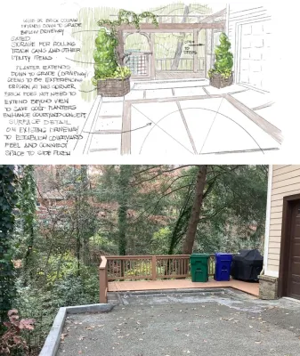 intown landscape update for family wanting more time outdoors — Landscape Design project by Heather Moll-Dunn Landscape And Garden Design in Atlanta