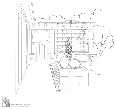homeowners considering removing pool — Landscape Design project by Heather Moll-Dunn Landscape And Garden Design in Atlanta