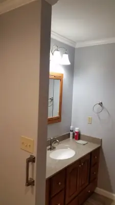 Restroom renovation — Home Renovation & Remodeling Services project by Cornerstone Builders & Developers
